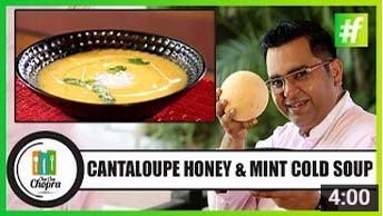 Cantaloupe Honey & Mint Cold Soup