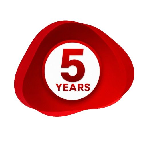 5-Year Motor Warranty