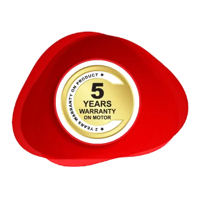 5-Year Motor Warranty