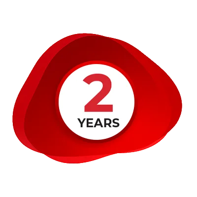 2 Years Warranty