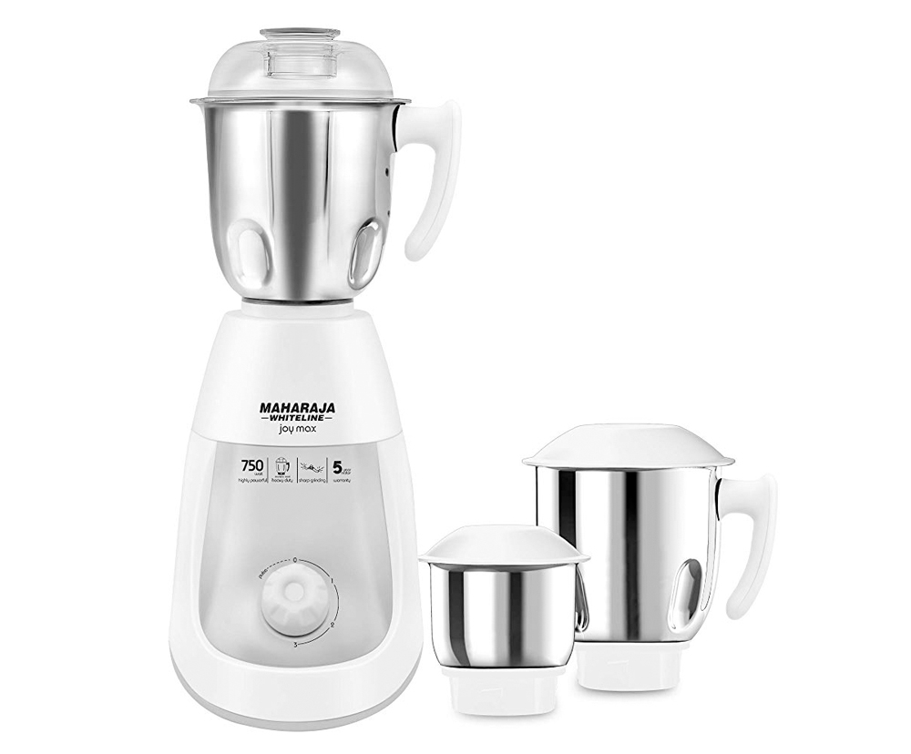 eskalere telefon at lege Joy Max White 750W Mixer Grinder Online | Maharaja Whiteline